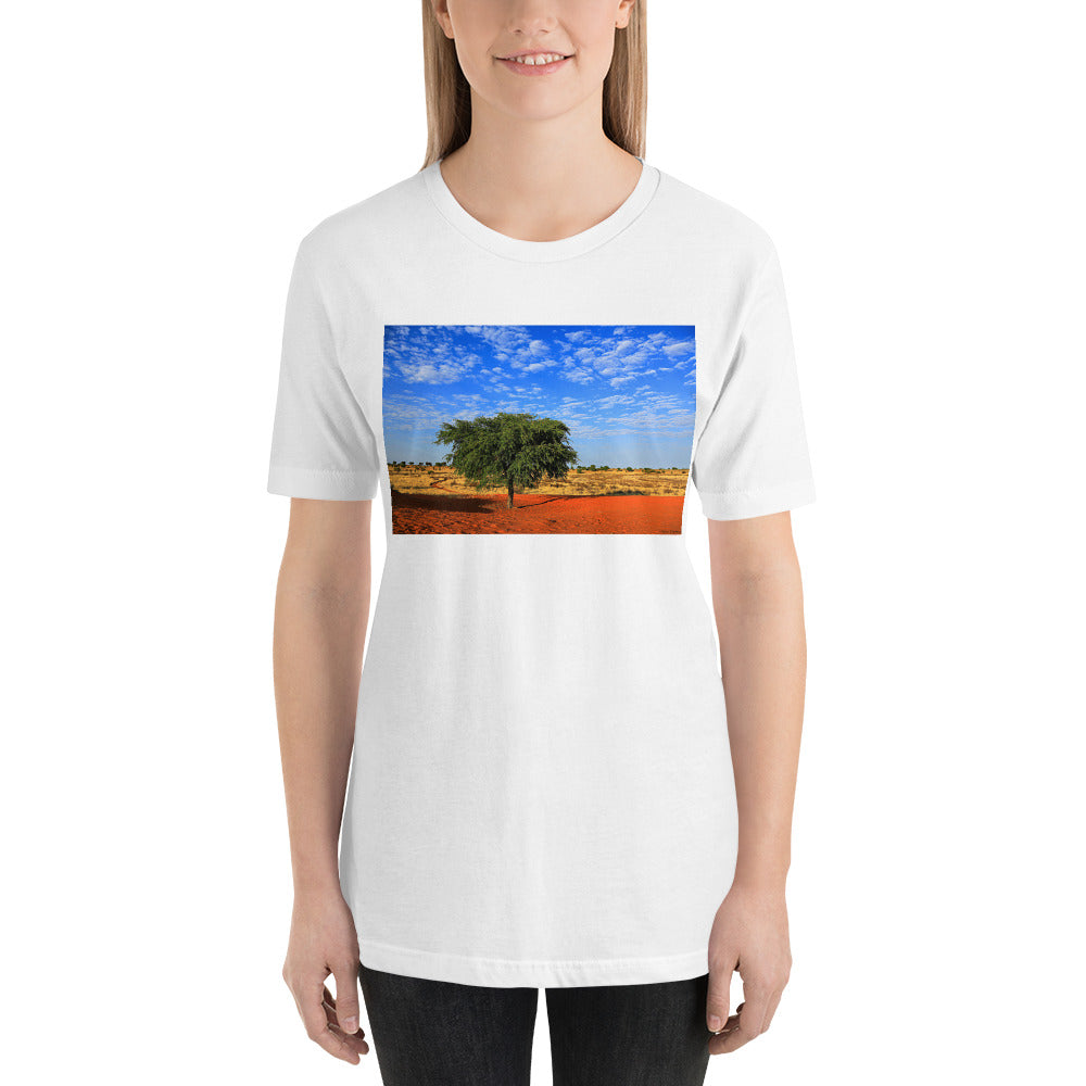 Classic Crew Neck Tee - A Tree in Africa - Ronz-Design-Unique-Apparel