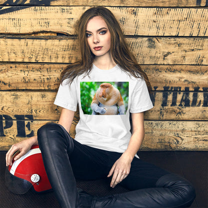 Classic Crew Neck Tee - Proboscis Monkey - Ronz-Design-Unique-Apparel