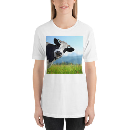 Classic Crew Neck Tee - Cow - Ronz-Design-Unique-Apparel