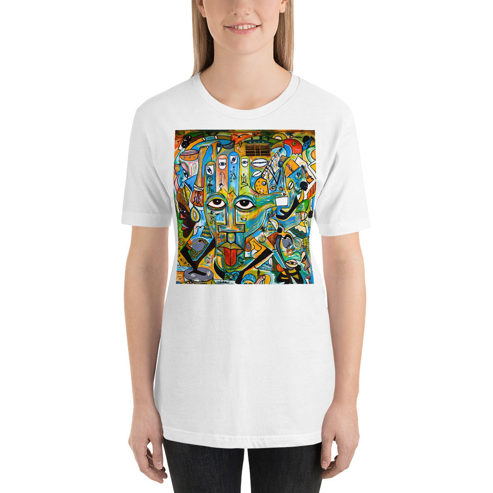 Classic Crew Neck Tee - Grunge Art - Ronz-Design-Unique-Apparel