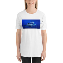 Load image into Gallery viewer, Classic Crew Neck Tee - Dolphins in Blue - Ronz-Design-Unique-Apparel
