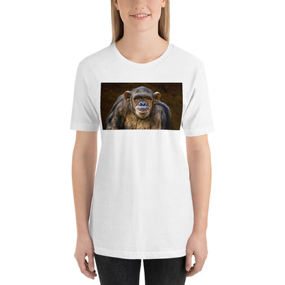 Classic Crew Neck Tee - Chimpanzee Portrait - Ronz-Design-Unique-Apparel