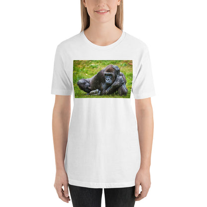 Classic Crew Neck Tee - Gorilla in the Grass - Ronz-Design-Unique-Apparel