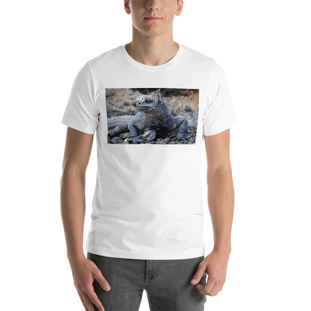 Classic Crew Neck Tee - Galapagos Marine Iguana - Ronz-Design-Unique-Apparel