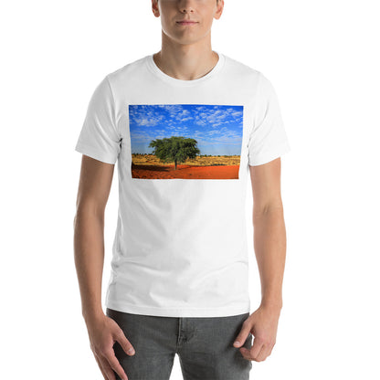 Classic Crew Neck Tee - A Tree in Africa - Ronz-Design-Unique-Apparel