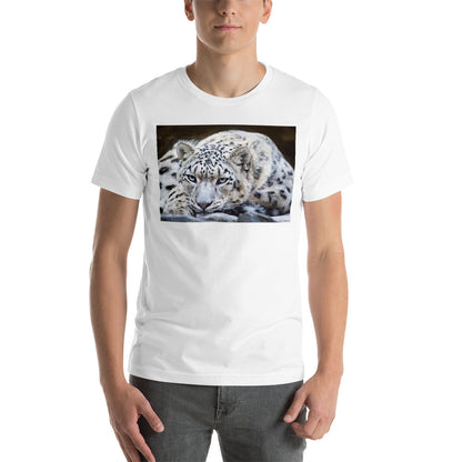 Classic Crew Neck Tee - Snow Leopard - Ronz-Design-Unique-Apparel