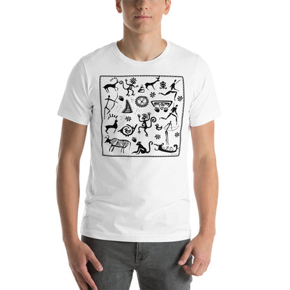 Classic Crew Neck Tee - Petroglyphs - Ronz-Design-Unique-Apparel