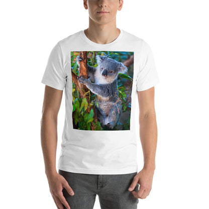 Classic Crew Neck Tee - Koala in a Tree - Ronz-Design-Unique-Apparel