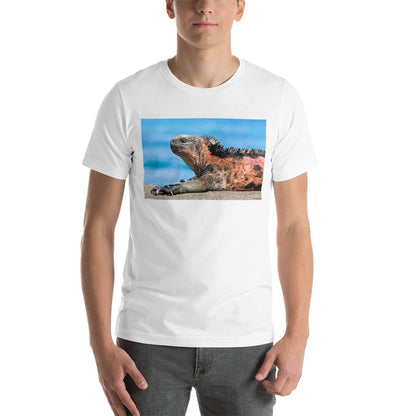 Classic Crew Neck Tee - Basking Galapagos Marine Iguana - Ronz-Design-Unique-Apparel