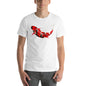 Classic Crew Neck Tee - Red & Black Koi - Ronz-Design-Unique-Apparel