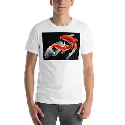 Classic Crew Neck Tee - Two Koi - Ronz-Design-Unique-Apparel