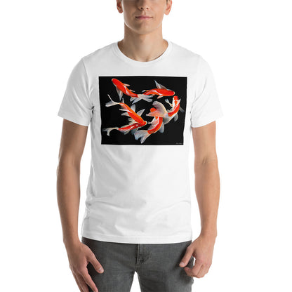 Classic Crew Neck Tee - Six Koi - Ronz-Design-Unique-Apparel
