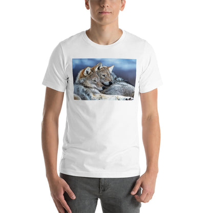 Classic Crew Neck Tee - Wolves Chilling - Ronz-Design-Unique-Apparel