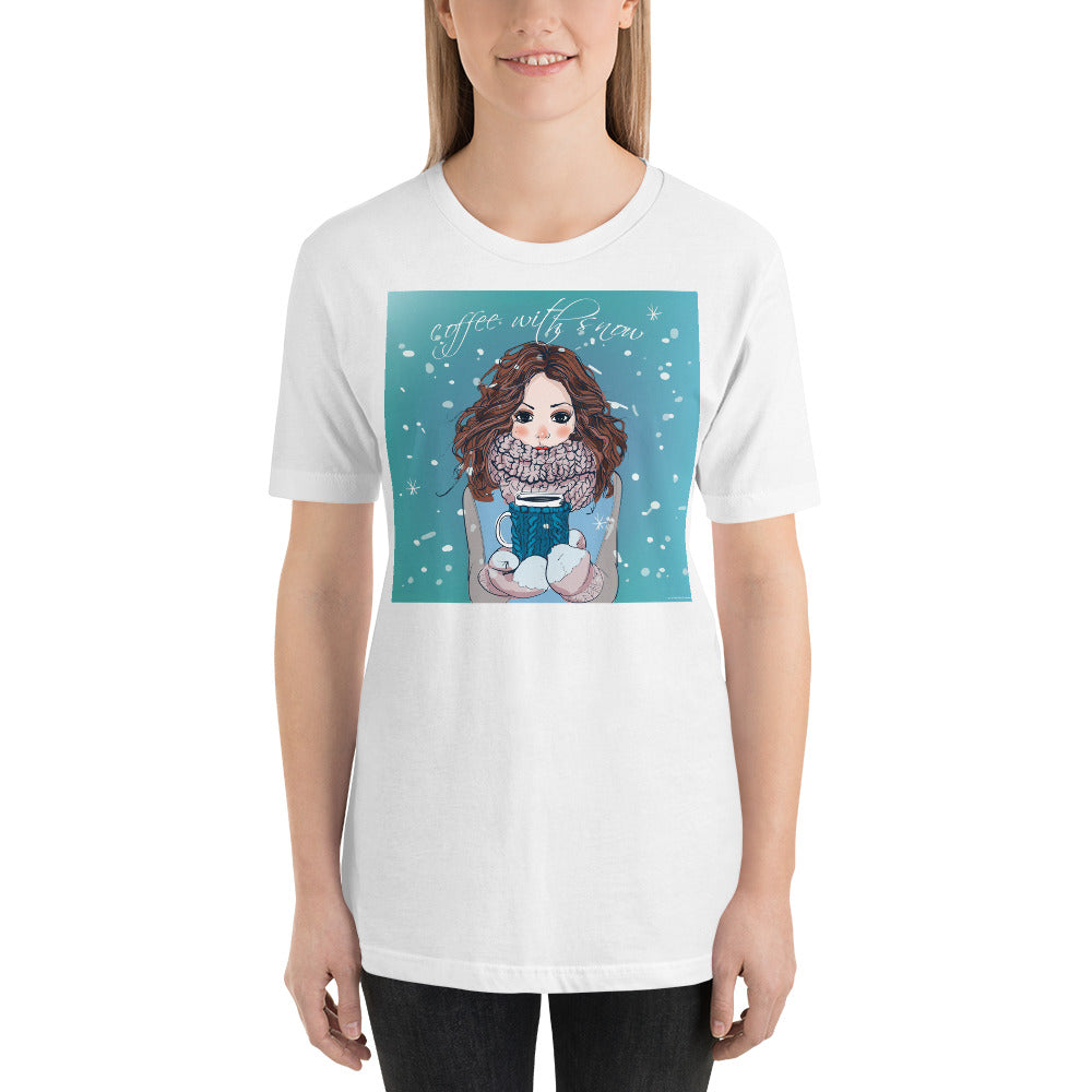 Everyday Elegant Tee - Coffee with Snow