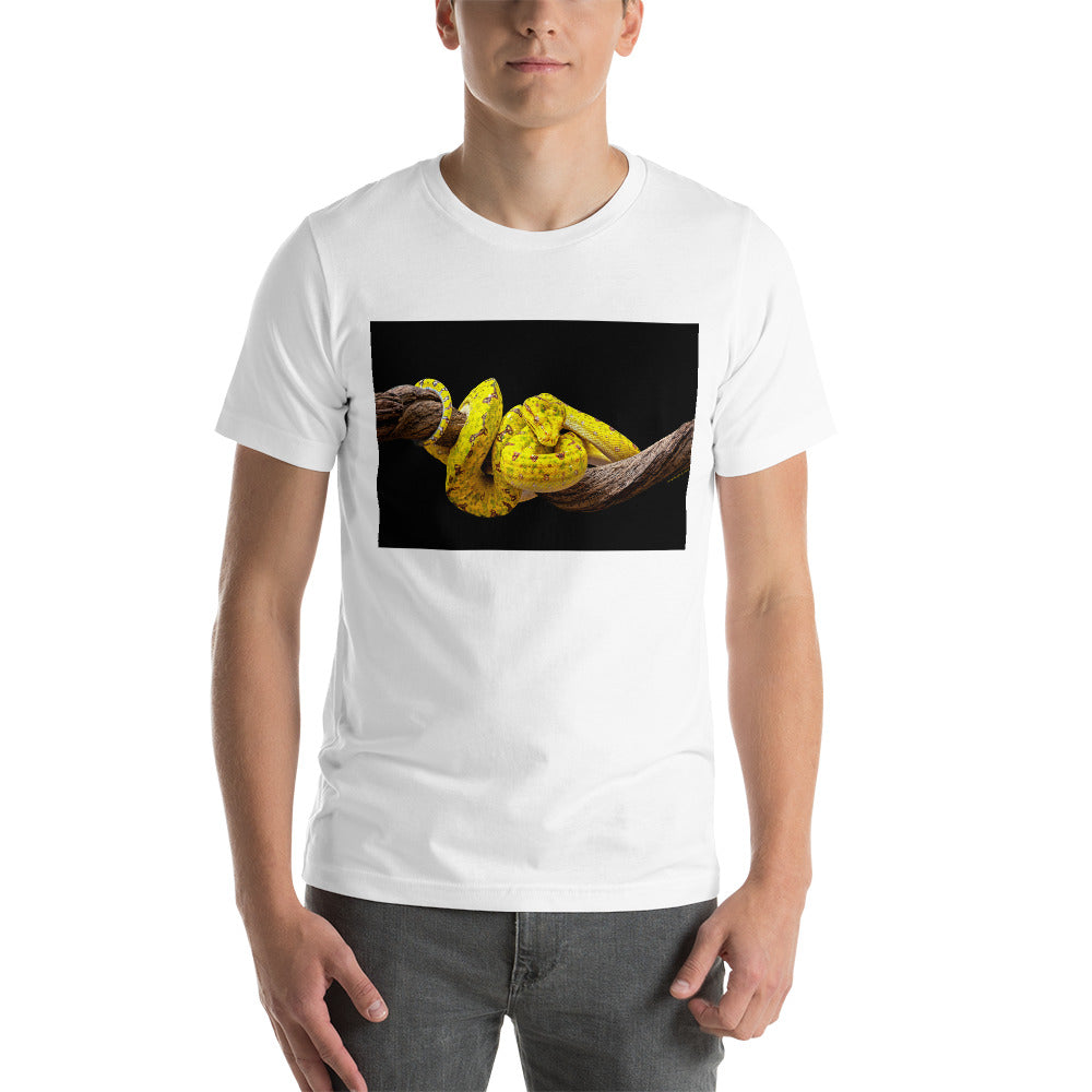 Premium Soft Crew Neck - Yellow Green Tree Python