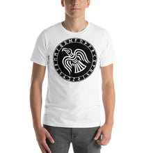 Load image into Gallery viewer, Premium Soft Crew Neck - Odin&#39;s Raven in Runic Circle
