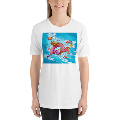 Everyday Elegant Tee - Red Chinese Sky Dragon