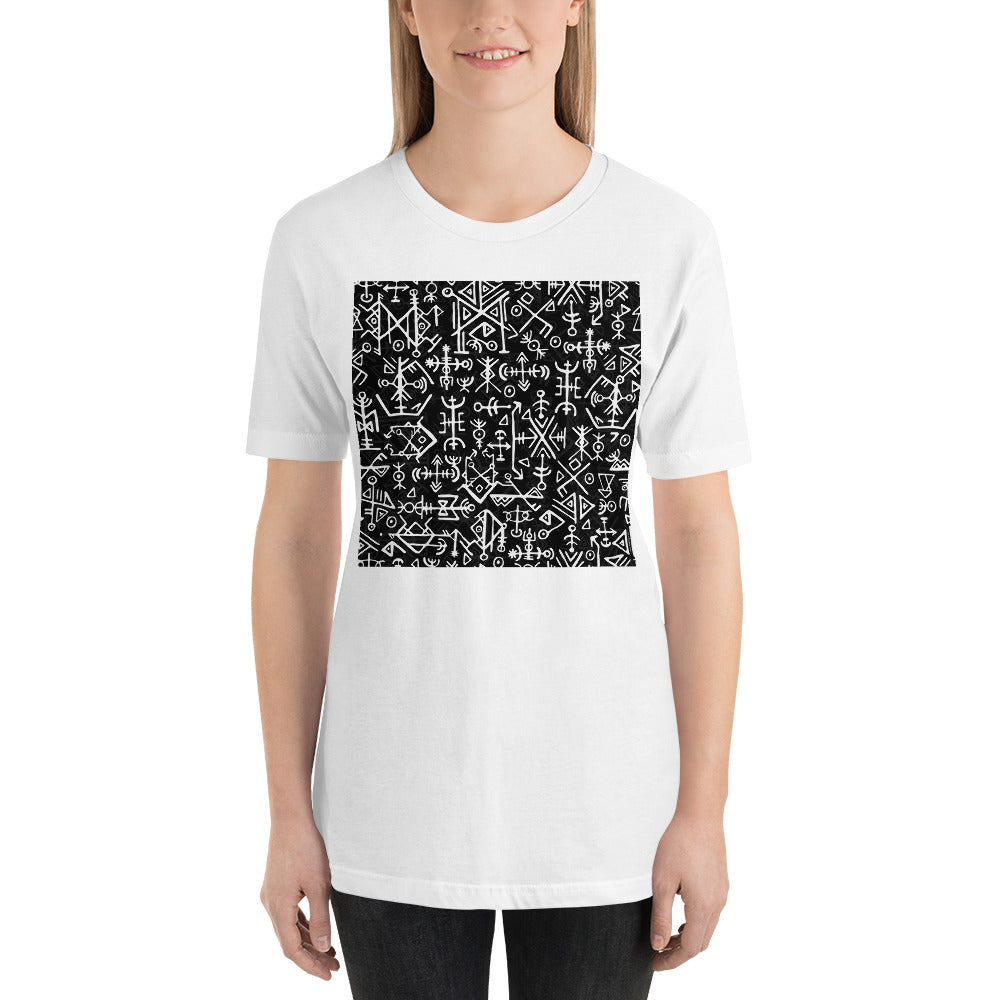 Everyday Elegant Tee - Runic Magic Hand Symbols