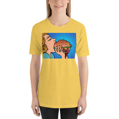 Classic Crew Neck Tee - Hamburger Feast - Ronz-Design-Unique-Apparel