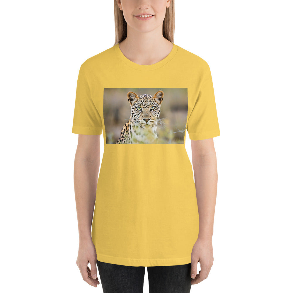 Classic Crew Neck Tee - Green Eyed Leopard - Ronz-Design-Unique-Apparel