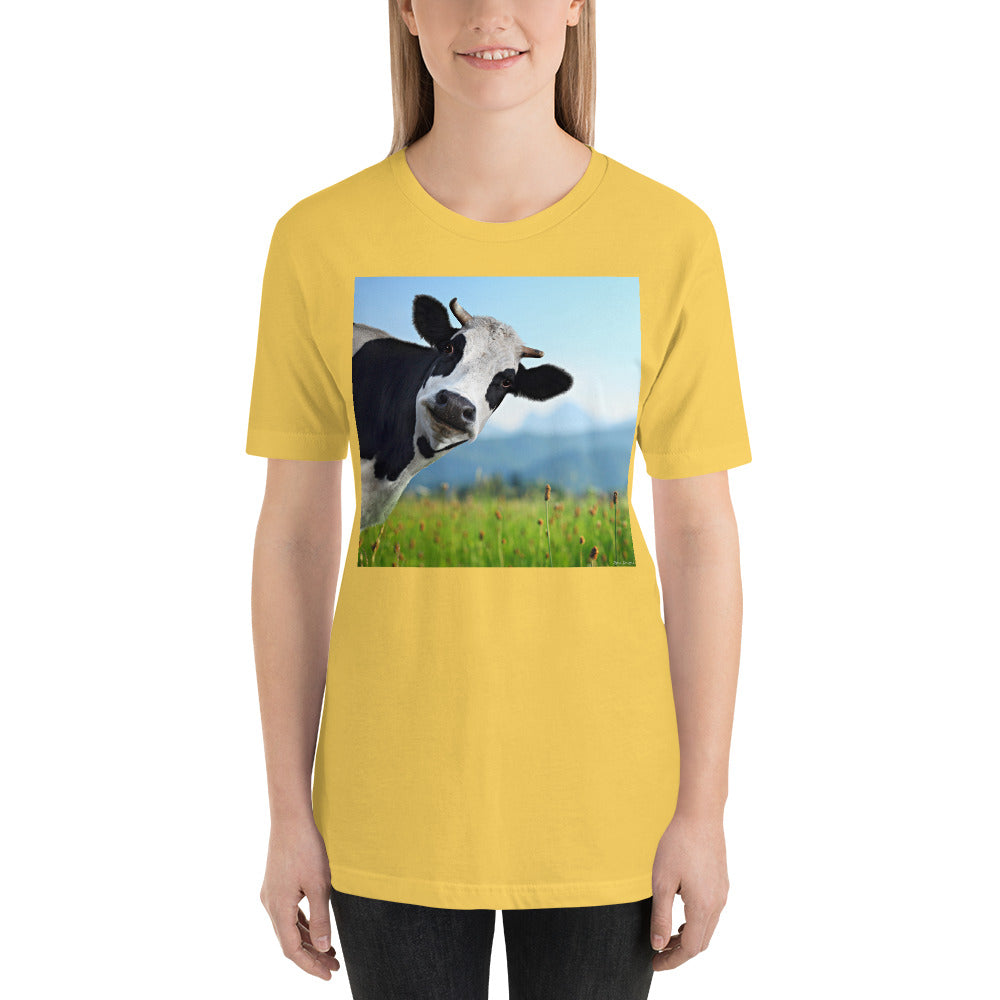 Classic Crew Neck Tee - Cow - Ronz-Design-Unique-Apparel