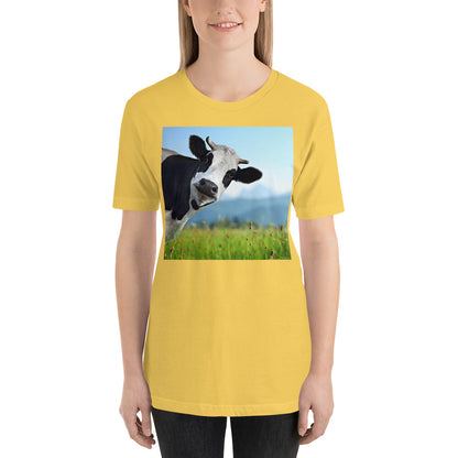 Classic Crew Neck Tee - Cow - Ronz-Design-Unique-Apparel
