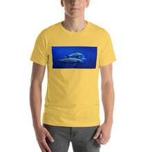 Load image into Gallery viewer, Classic Crew Neck Tee - Blue Dolphins - Ronz-Design-Unique-Apparel
