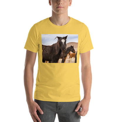 Classic Crew Neck Tee - Wild Mustangs - Ronz-Design-Unique-Apparel