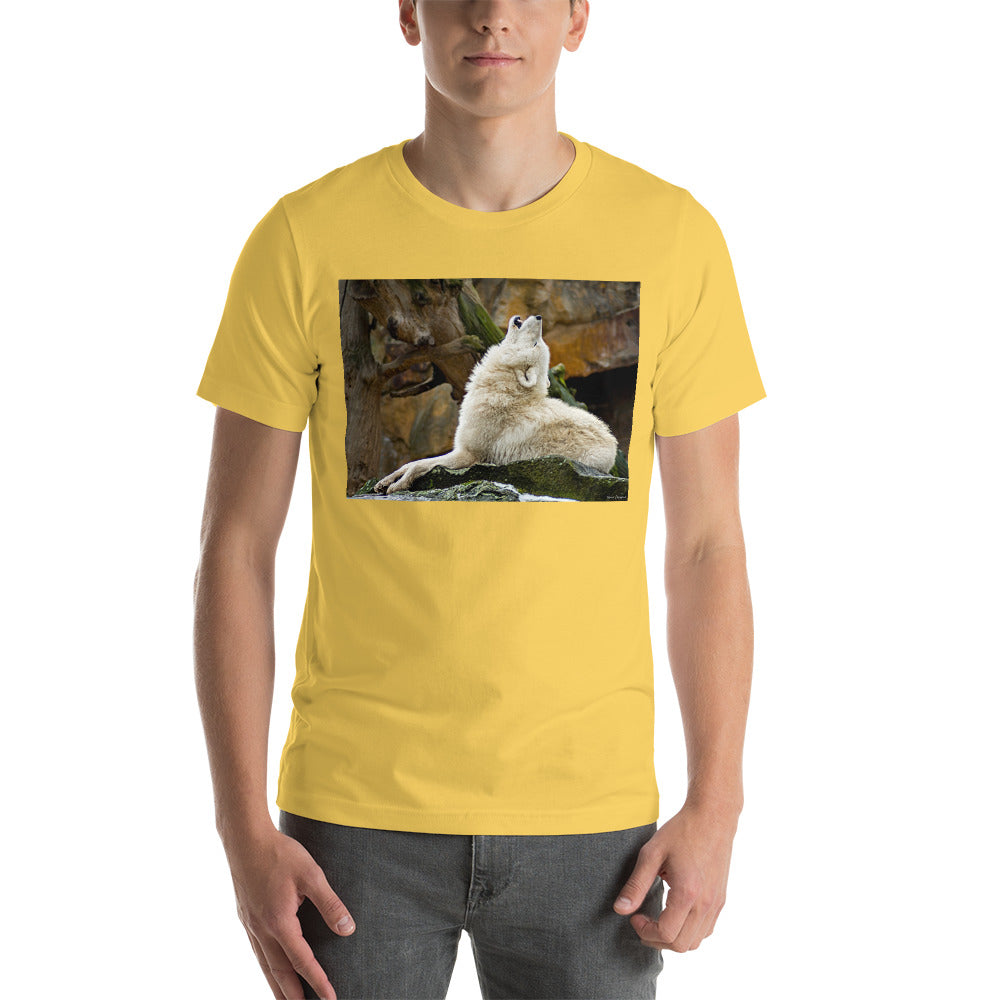 Classic Crew Neck Tee - Howling Wolf - Ronz-Design-Unique-Apparel