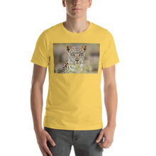 Load image into Gallery viewer, Classic Crew Neck Tee - Green Eyed Leopard - Ronz-Design-Unique-Apparel
