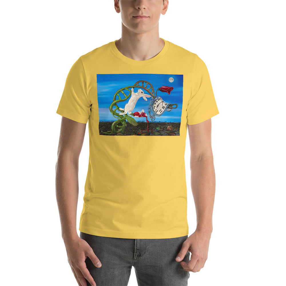 Classic Crew Neck Tee - Dali Rabbit - Ronz-Design-Unique-Apparel