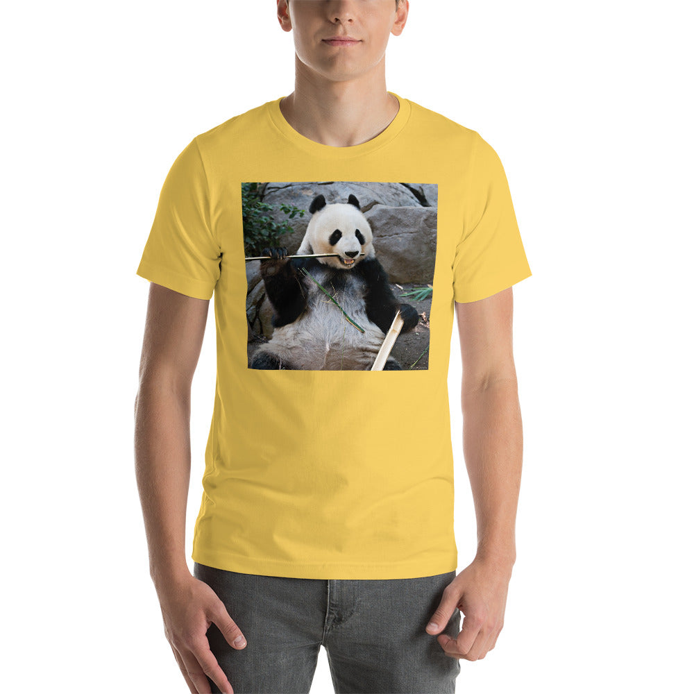 Classic Crew Neck Tee - Bamboo Panda - Ronz-Design-Unique-Apparel
