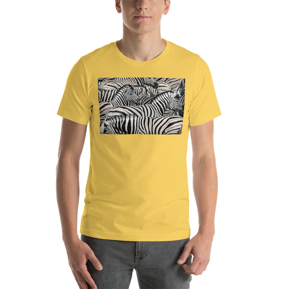 Classic Crew Neck Tee - Sharp Dressed Zebras - Ronz-Design-Unique-Apparel