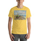 Classic Crew Neck Tee - Van Gogh: Fishing Boats on the Beach - Ronz-Design-Unique-Apparel