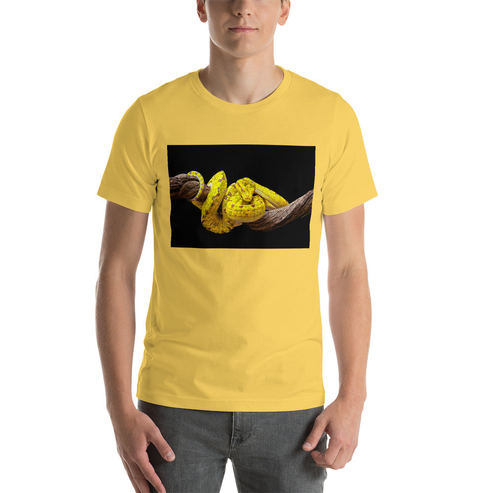 Premium Soft Crew Neck - Yellow Green Tree Python