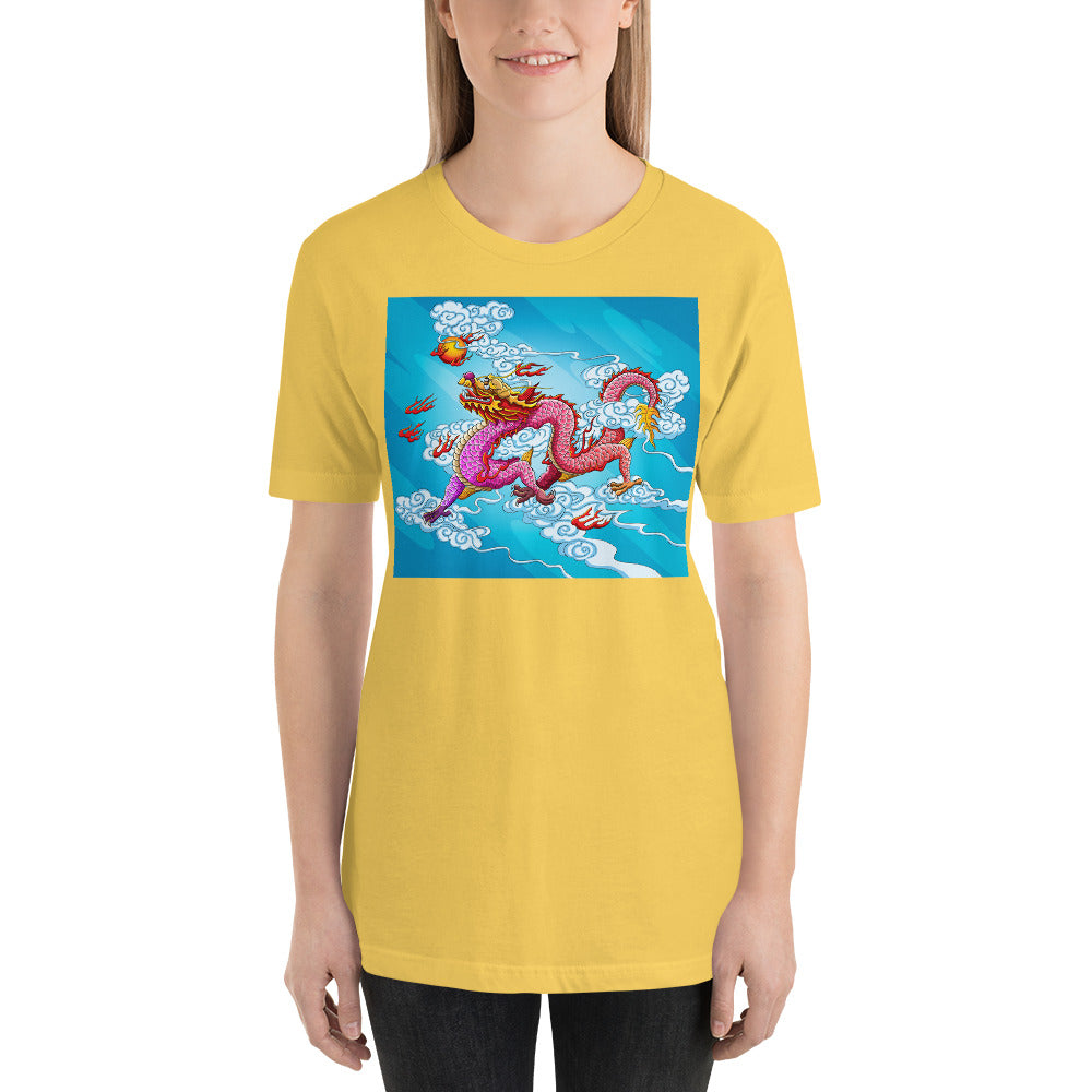 Everyday Elegant Tee - Red Chinese Sky Dragon