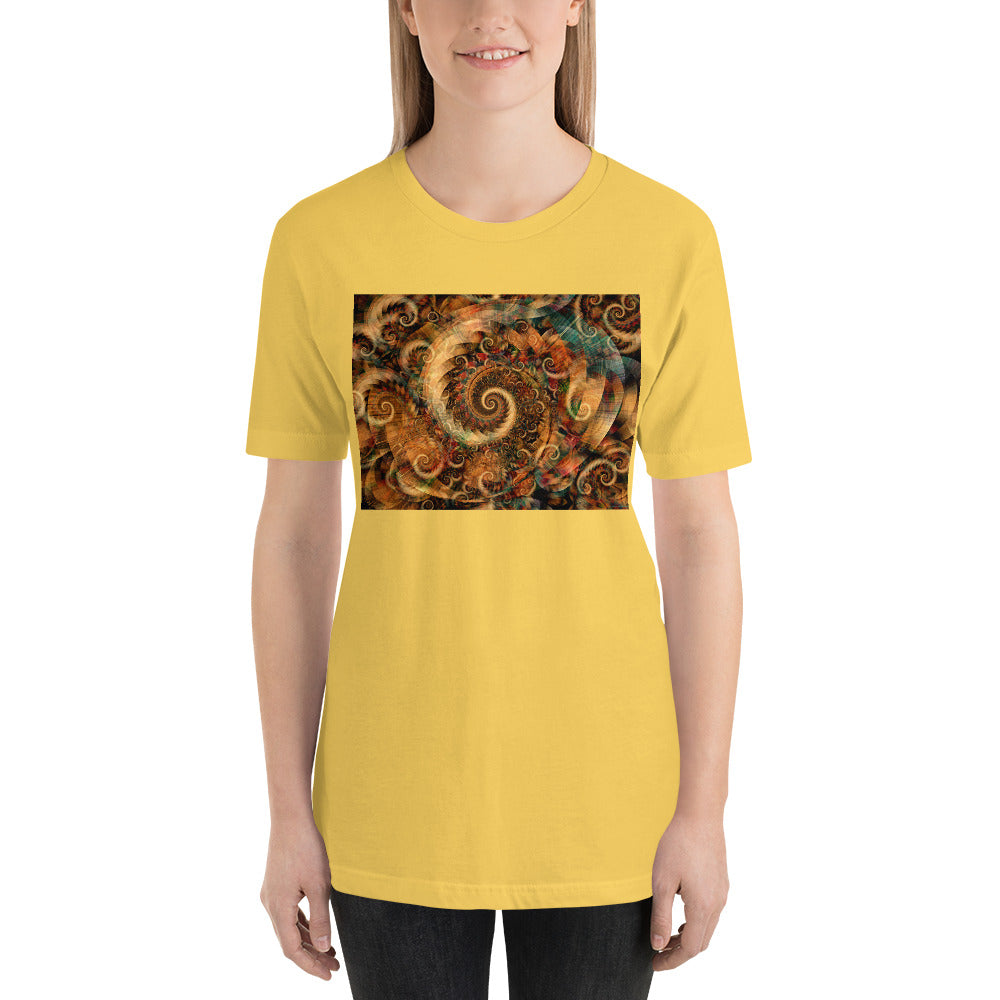 Everyday Elegant Tee - Spiraling Spiral Fractals