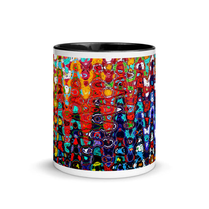 Color In 11oz Ceramic Mug - Abstract Ziggy Cones