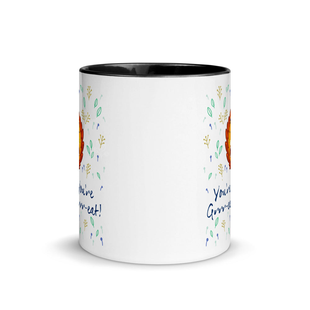 Color Inside 11oz Ceramic Mug - You're Grrr-eat!