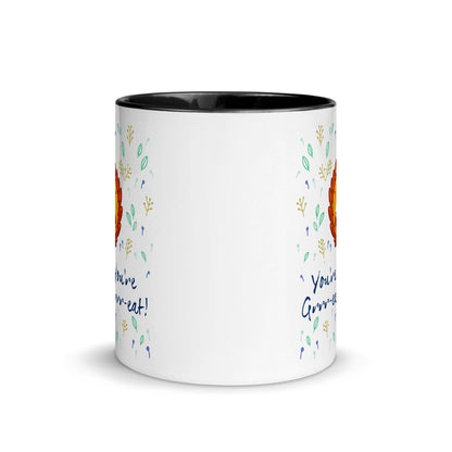Color Inside 11oz Ceramic Mug - You're Grrr-eat!