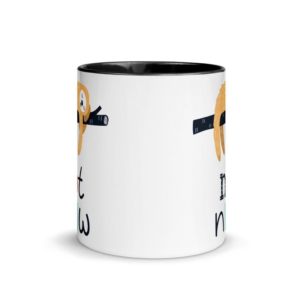 Color Inside 11oz Ceramic Mug - Not Now!