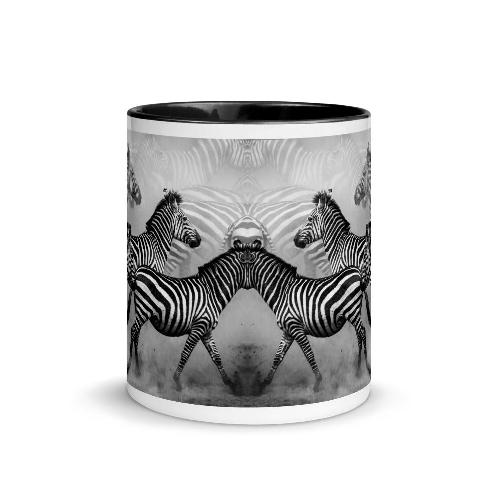 Color Inside 11oz Ceramic Mug - Zebra Dust