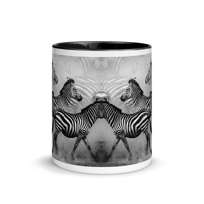 Color Inside 11oz Ceramic Mug - Zebra Dust