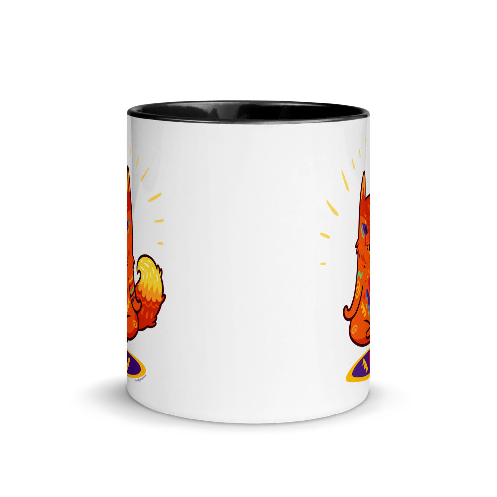 Color Inside 11oz Ceramic Mug - Enlightened Hygge Fox