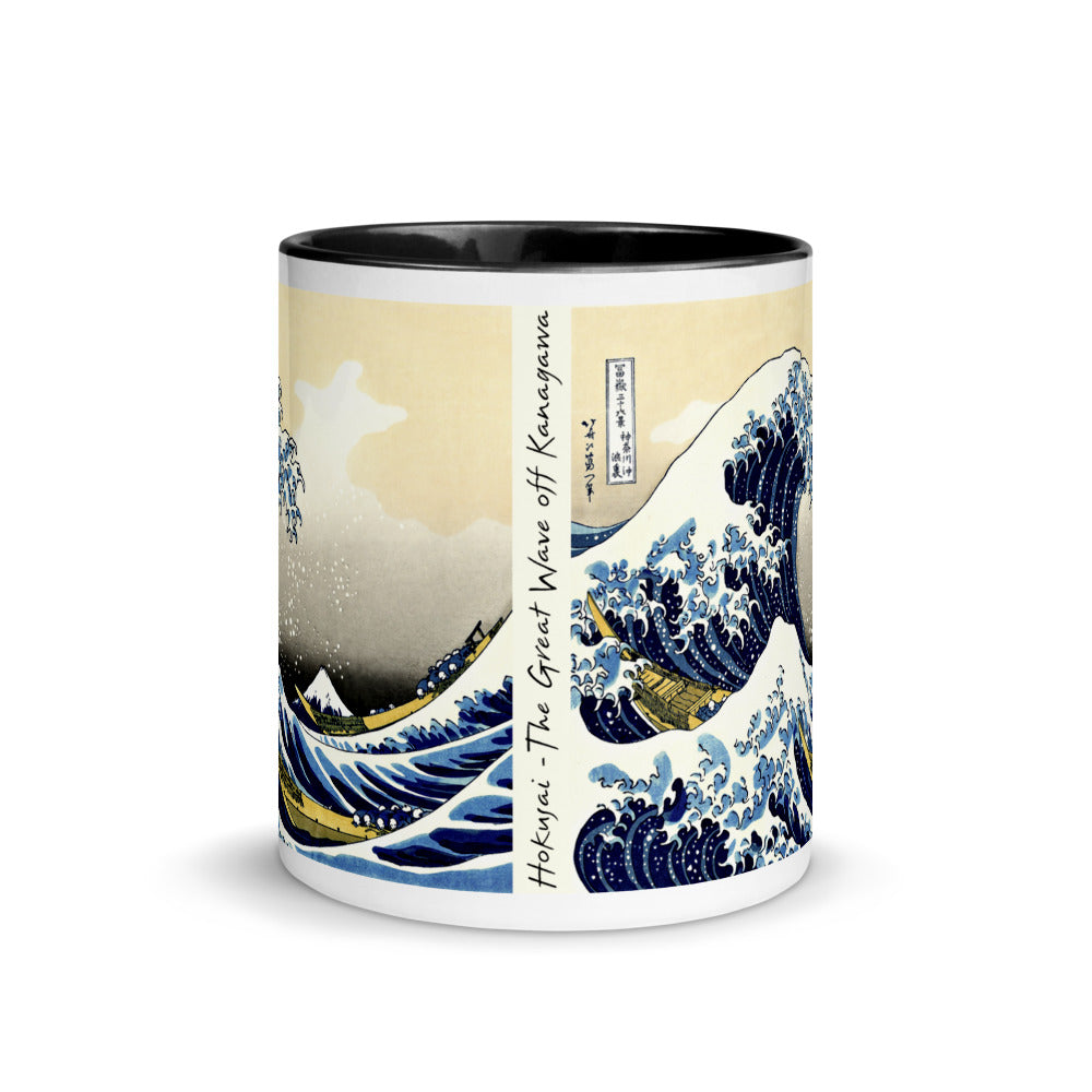 Color Inside 11oz Ceramic Mug - Hokusai - The Great Wave off Kanagawa