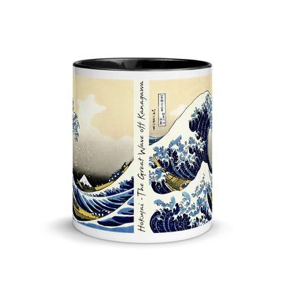 Color Inside 11oz Ceramic Mug - Hokusai - The Great Wave off Kanagawa