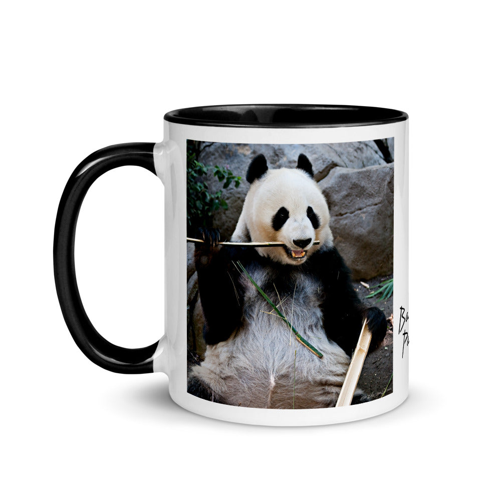 Color Inside 11oz Ceramic Mug - Bamboo Panda