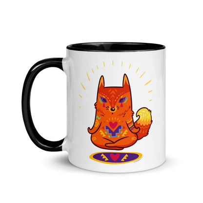 Color Inside 11oz Ceramic Mug - Enlightened Hygge Fox