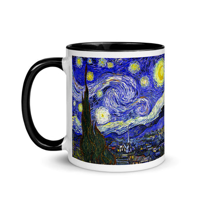 Color Inside 11oz Ceramic Mug - van Gogh: The Starry Night