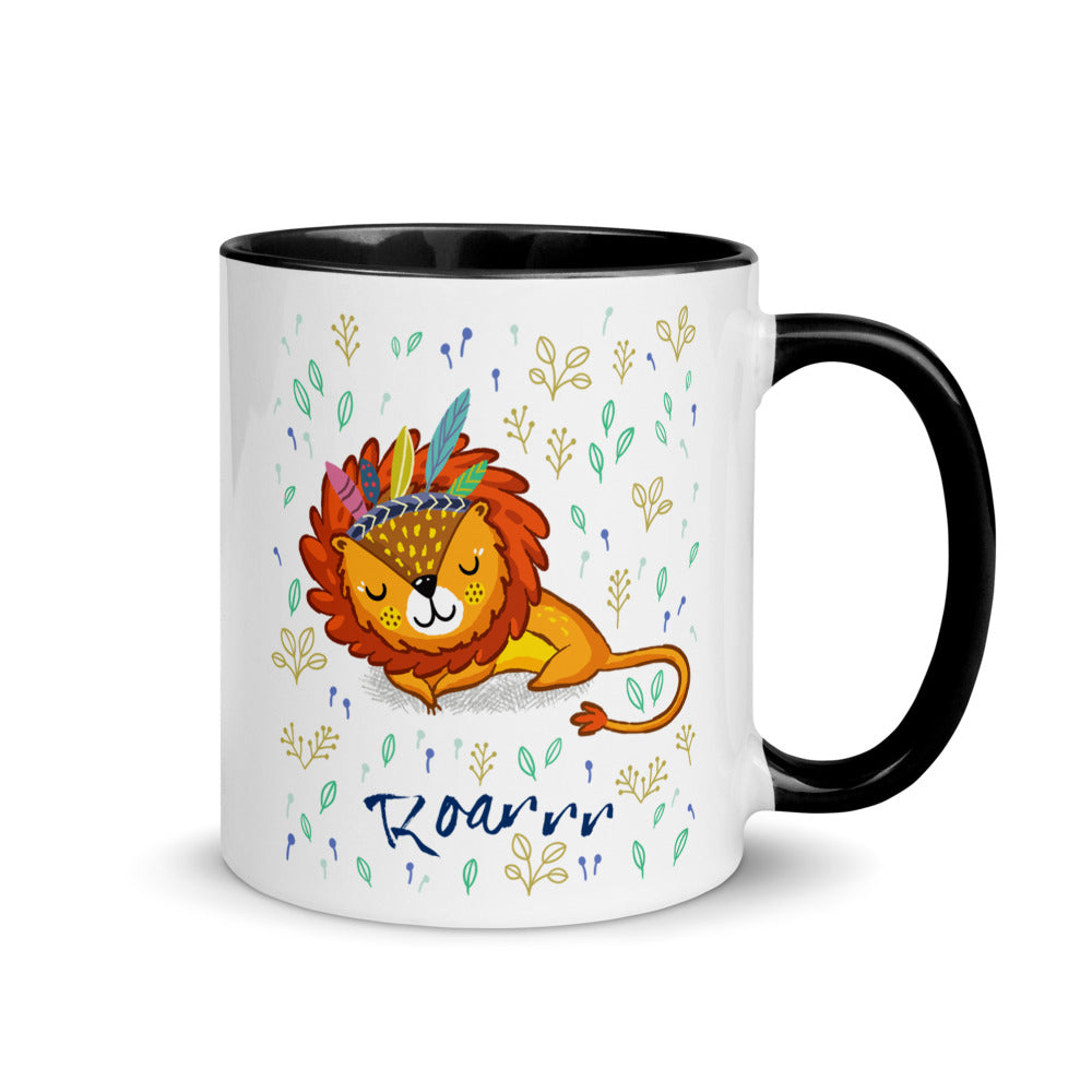 Color Inside 11oz Ceramic Mug - Roarrr